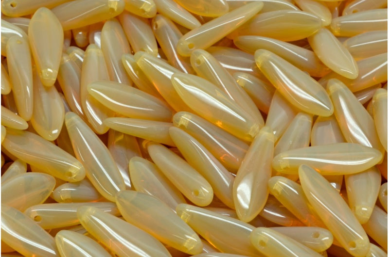 Dagger Beads, Opal Orange (11000), Glass, Czech Republic