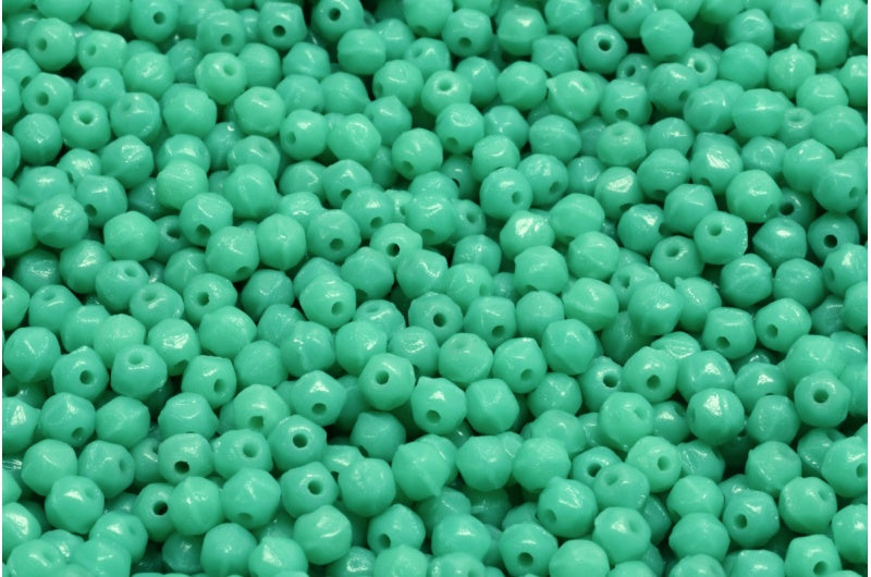 English Cut Beads, Turquoise (63130), Glass, Czech Republic