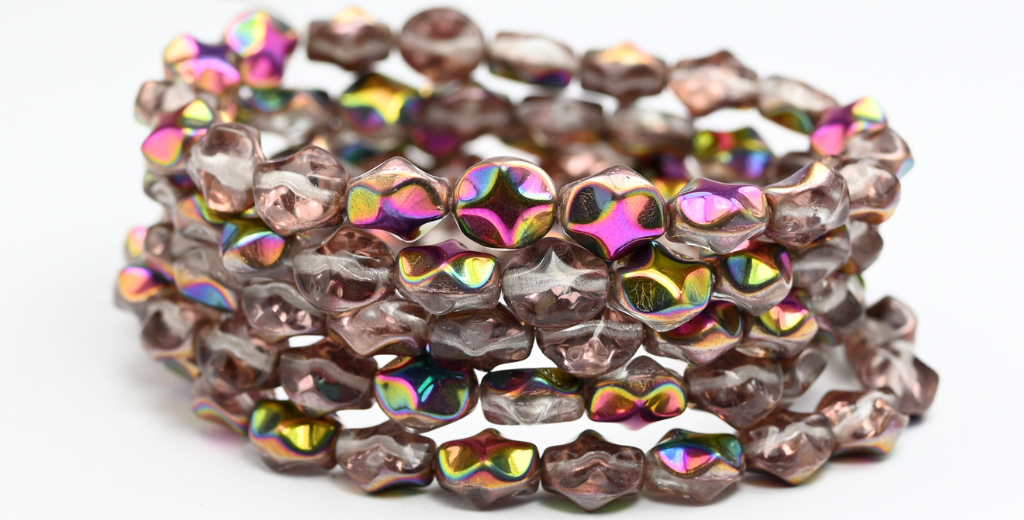 Big Shaped Beads, Crystal Vitex (98-00030-VITEX), Glass, Czech Republic ~ STRANDED