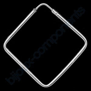 Earrings – Sterling Silver 925 – hoop earrings (25×25 mm)
