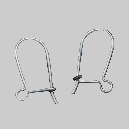 非洲风情耳环,带安全扣,尺寸约 20x13 毫米,925 纯银