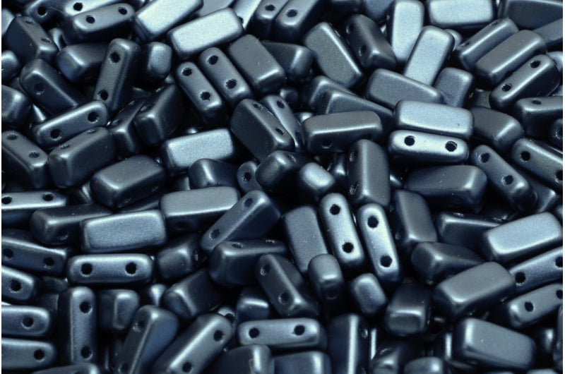 2 孔压制瓷砖珠,蒙大拿州白色激光蚀刻装饰 (02010-25042),玻璃,捷克共和国