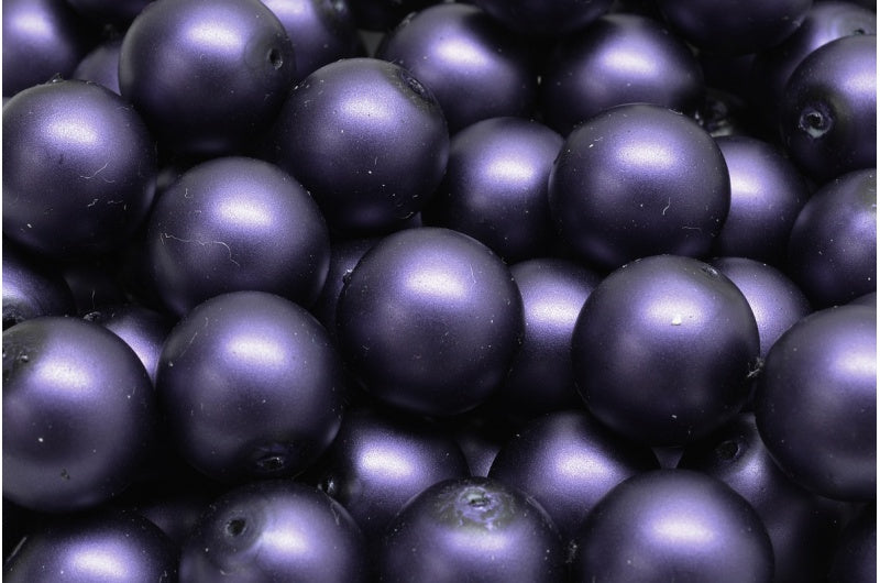 ラウンドドラックビーズ、ホワイト 70138 (02010-70138)、ガラス、チェコ共和国