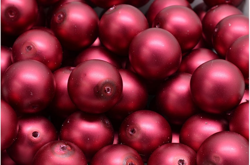 ラウンドドラックビーズ、ホワイト 70599 (02010-70599)、ガラス、チェコ共和国