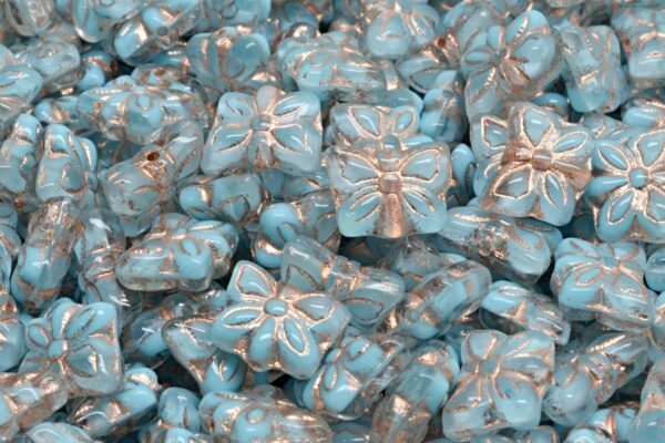Butterfly Beads, R0632 Copper Lined (R0632-54307), Glass, Czech Republic