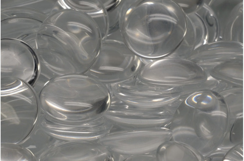 カボションビーズ、クリスタル(00030)、ガラス、チェコ共和国