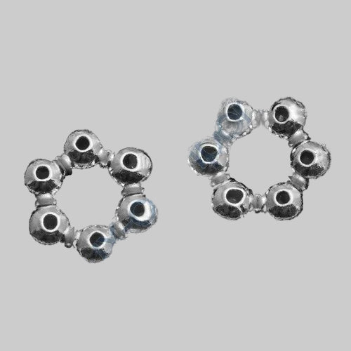 Bead - decorative ring approx. 5.5 x 1.9 mm, Sterling Silver 925