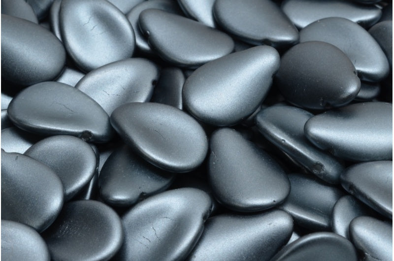 アネモネの花びらビーズ、ホワイト 25037 (02010-25037)、ガラス、チェコ共和国