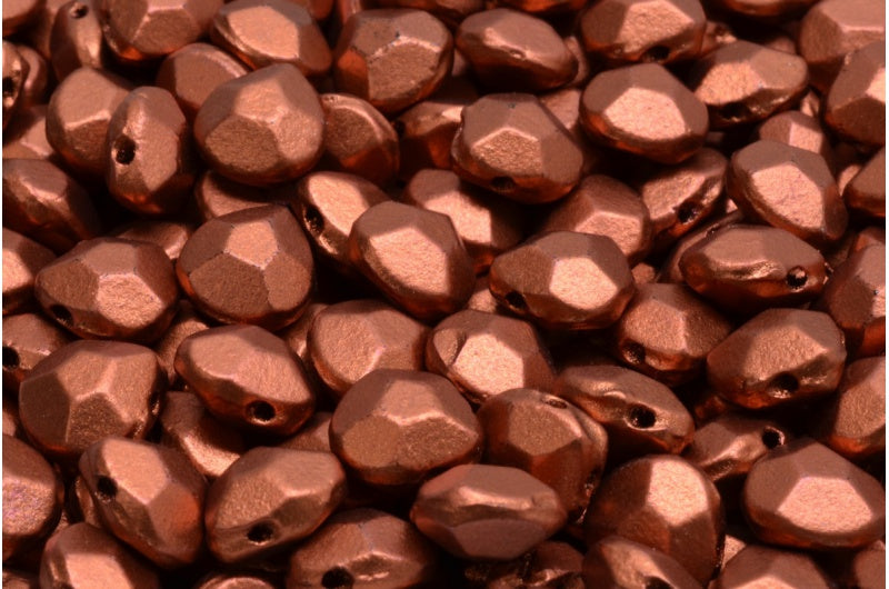 Briolette Beads, Crystal Copper Matt (00030-01750), Glass, Czech Republic