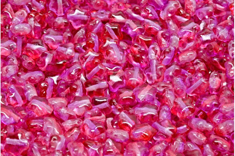 フラットスタービーズ、クリスタルピンクパープル(00030-48020)、ガラス、チェコ共和国