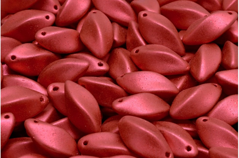 ツイストビーズ、クリスタルラバレッド(00030-01890)、ガラス、チェコ共和国