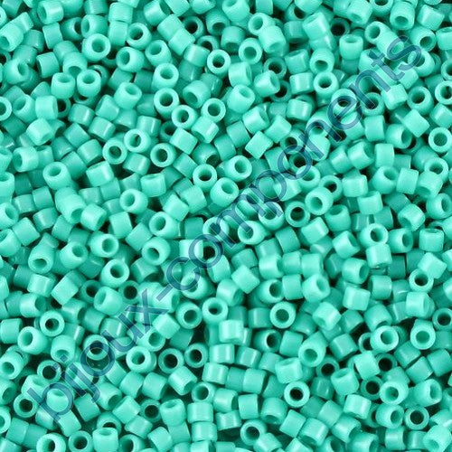 Miyuki DELICA Seed Beads Rocailles, Opaque Turquoise (# DB0729), Glass, Japan