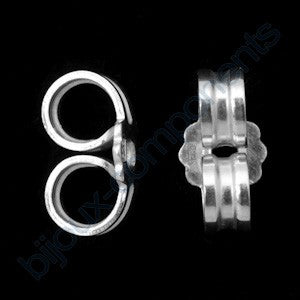 Butterfly Earring Stopper, approx. 7 mm, Sterling Silver 925