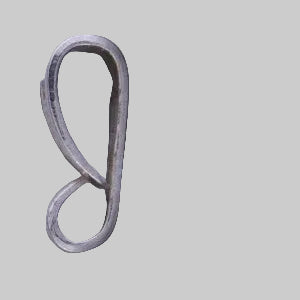 Pendant Snap on Bail without Loop, approx. 8 mm, Sterling Silver 925