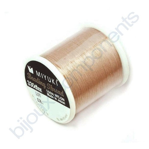 Miyuki Nylon Beading Thread, Dusty Pink Beige (4), Glass, Japan