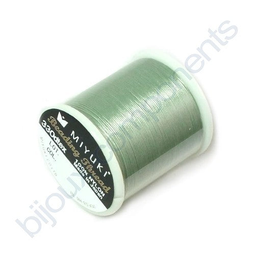 Miyuki Nylon Beading Thread, Olive Green Sea Foam (23), Glass, Japan