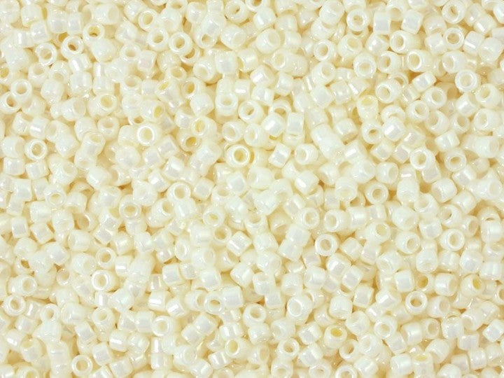 TOHO Treasure Seed Beads Rocailles, Opaque Lustered Navajo White (), Glass, Japan