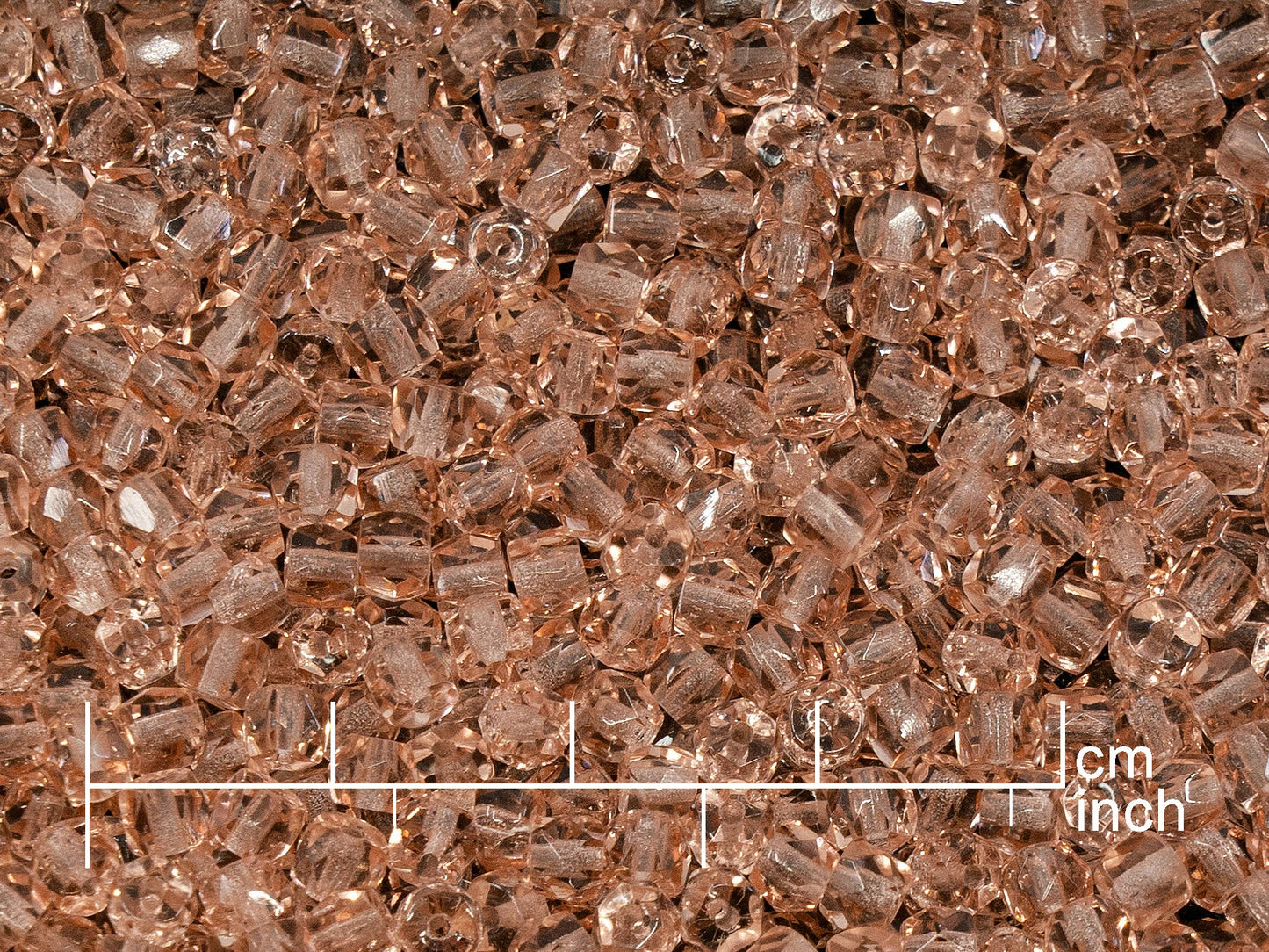 OUTLET 10 grams Flower Beads, 3 x 4 mm, Transparent Pink (70120), Glass, Czech Republic