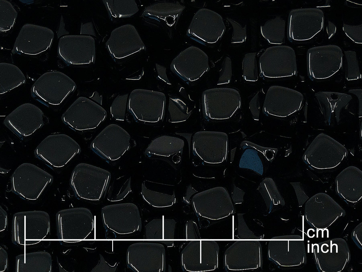 OUTLET 10 克压制珠,黑色(23980),玻璃,捷克共和国