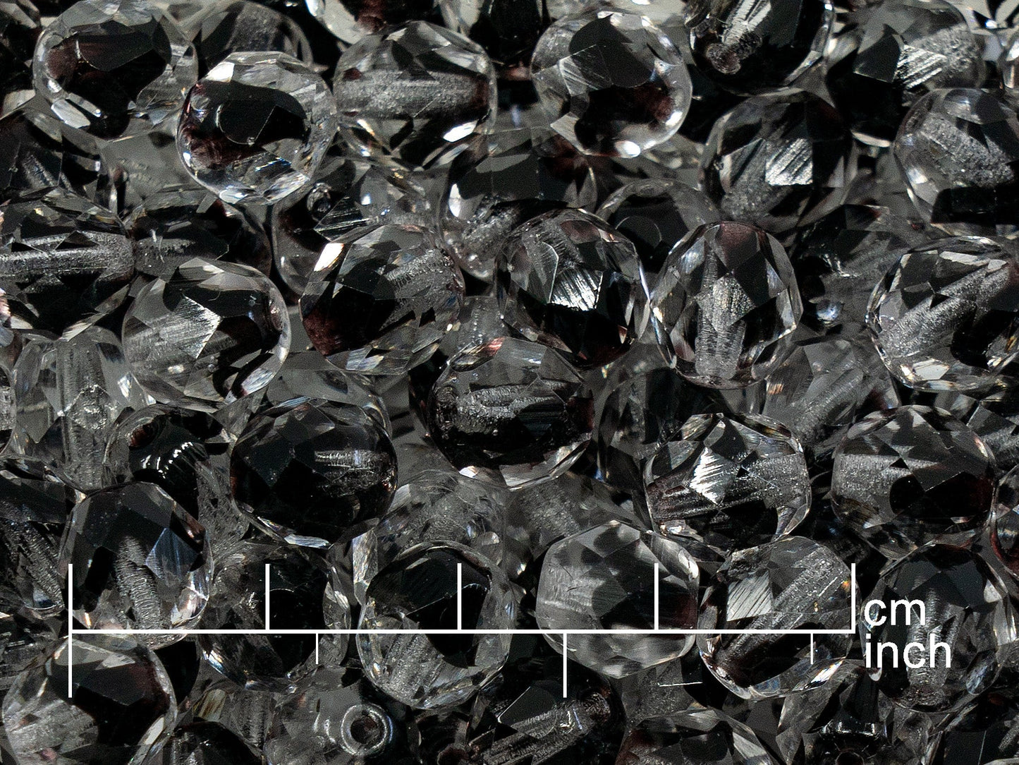 OUTLET 250g Fire Polished Round Faceted Beads, 8 mm, 8996 (151-19001-08x08-08996)