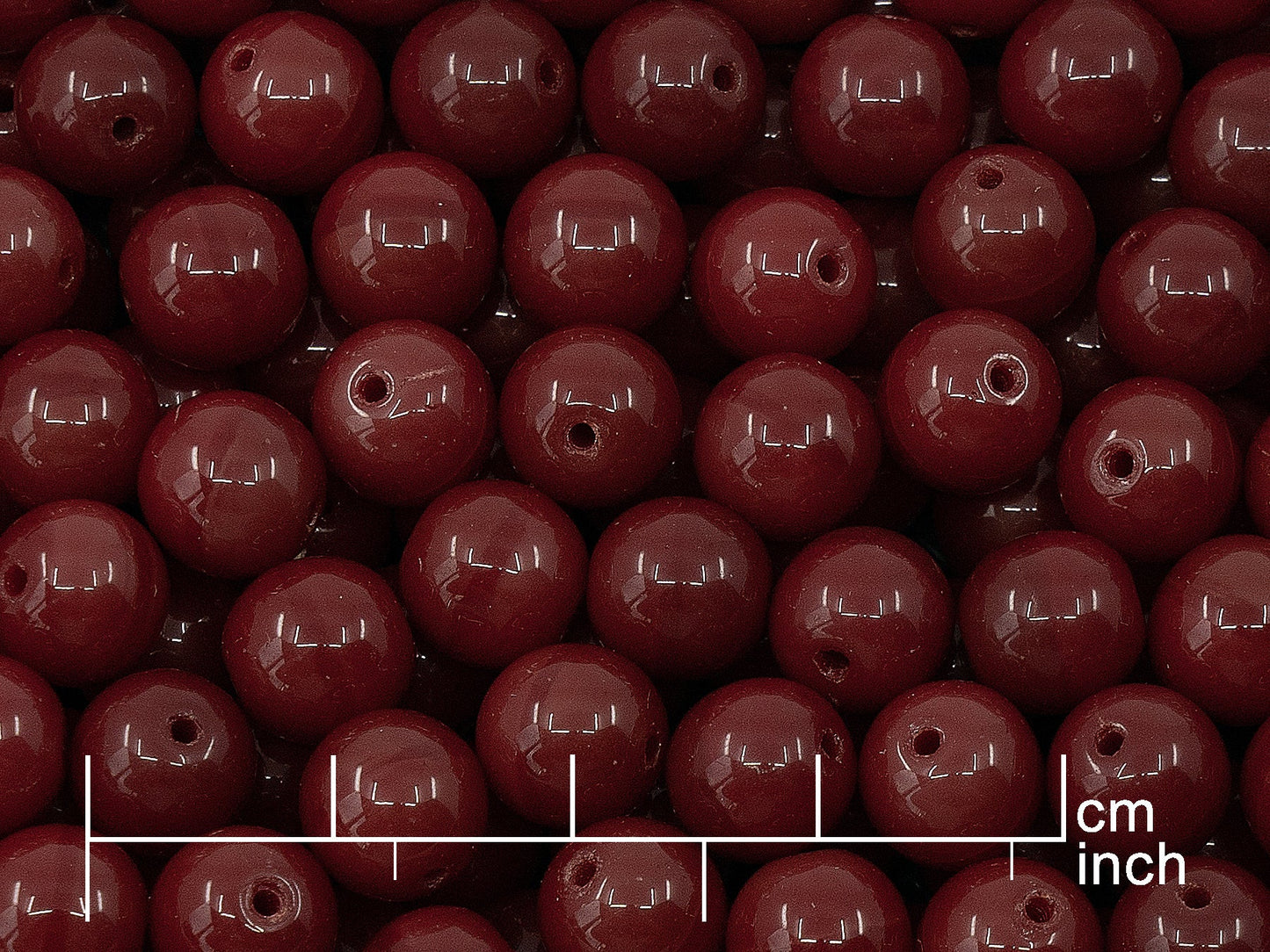 OUTLET 10 grams Round Druck Beads, 20 (20), Glass, Czech Republic