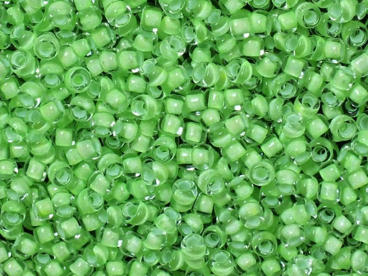 TOHO Round Seed Beads Rocailles, Reflection Neon Green (), Glass, Japan