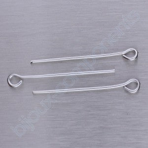 Eye Pin, Differen Sizes, Sterling Silver 925