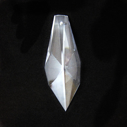 シャンデリアペンダント トリミング つららプリズム クリスタルクリア 無色 チェコボヘミアクリスタルガラス