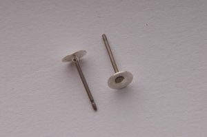 Earring Post – Titanium With Pad (3 mm)
