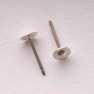 Earring Post – Titanium With Pad (5 mm)