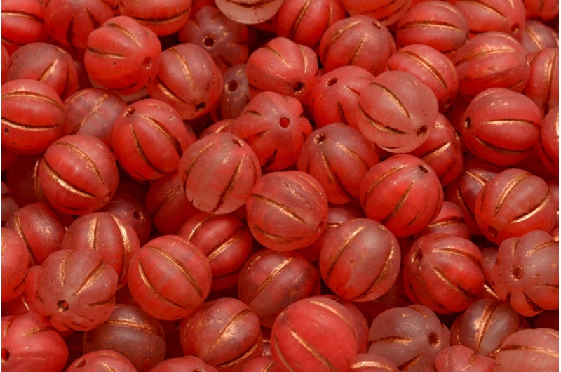 メロンビーズ、R0932 マット銅線(R0932-84100-54319)、ガラス、チェコ共和国