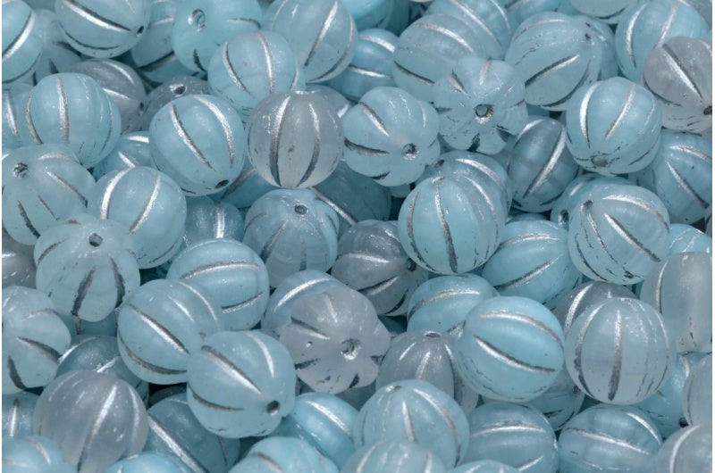 瓜珠,R0632 哑光银色衬里 (R0632-84100-54301),玻璃,捷克共和国