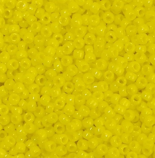 TOHO ラウンドシードビーズ ロカイユ 不透明タンポポ(#42)、ガラス、日本製