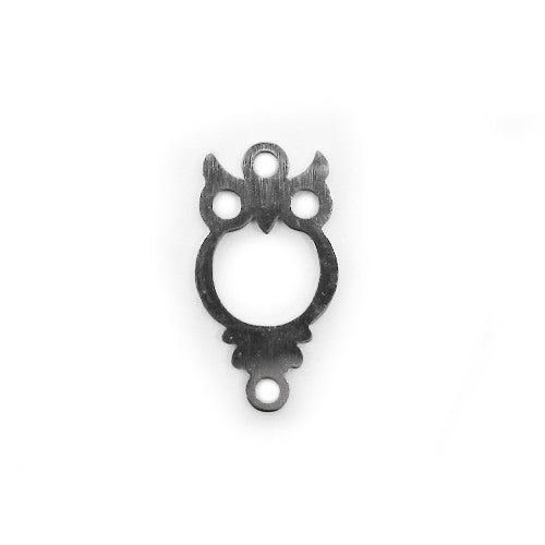 Decorative piece - owl approx. 16x8x1 mm, Stainless Steel 304