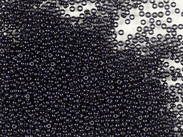 Wholesale (1kg / 500g) Preciosa Ornela Seed Beads, Round Hole, Loose, Opaque Dark Blue (33080), Glass, Czech Republic, OUTLET