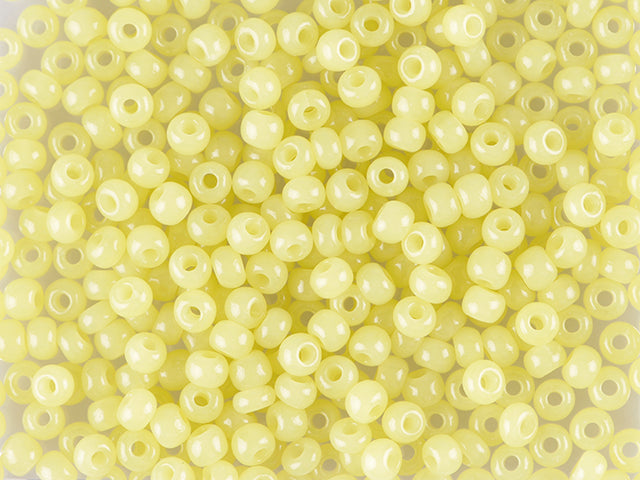 Wholesale (1kg / 500g) Preciosa Ornela Seed Beads, Round Hole, Loose, Yellow (82000), Glass, Czech Republic, OUTLET