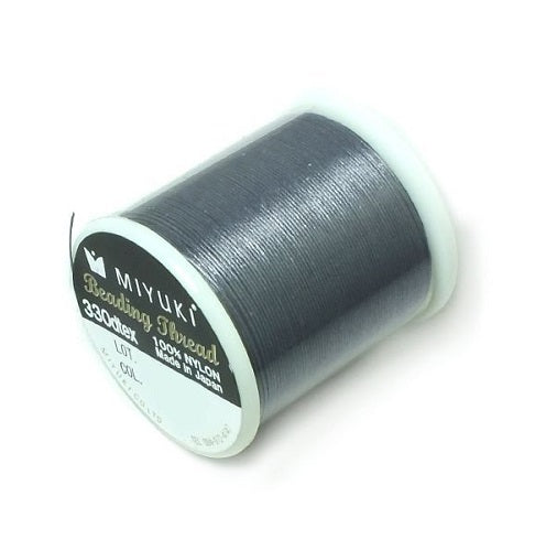 Miyuki Nylon Beading Thread, Stormy Blue (SBLU), Glass, Japan