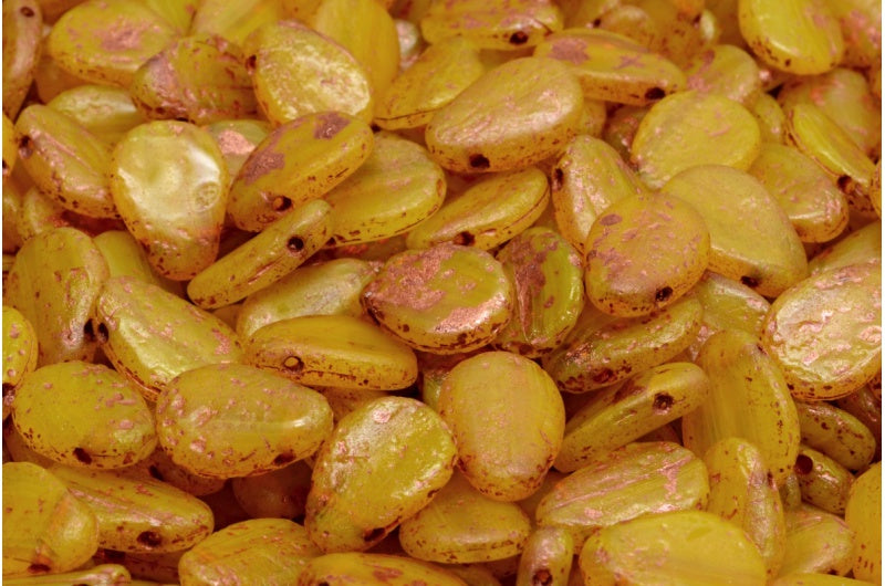 海葵花瓣珠,81220 蚀刻铜内衬 (81220-ETCH-54319),玻璃,捷克共和国