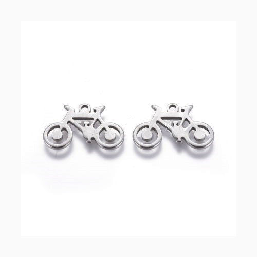 ペンダント - ホイール、約23x15mm、ステンレススチール304