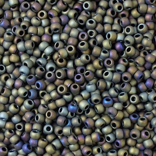 TOHO ラウンドシードビーズ ロカイユ マットカラー アイリスブラウン (# 614) ガラス製 日本製