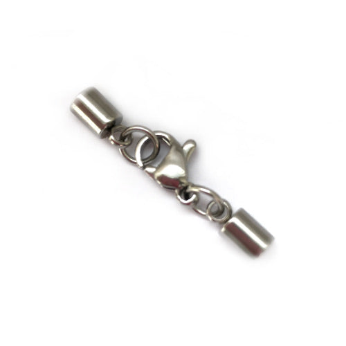 Ends with Lobster Clasp, approx. 30x5 mm, Stainless Steel 304