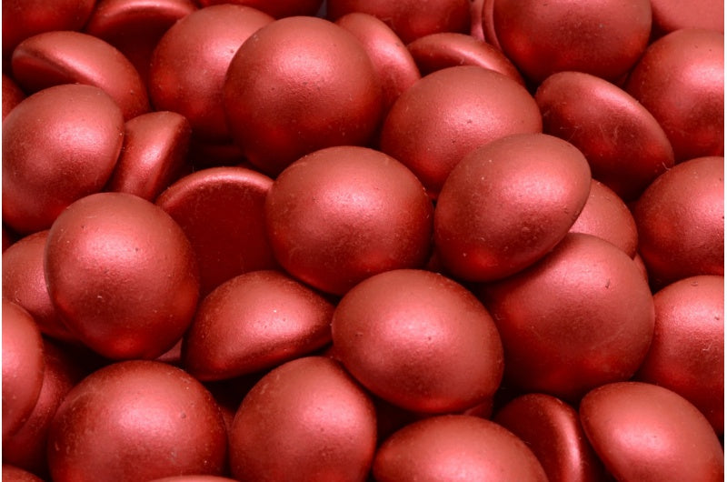 カボションビーズ、ホワイトラバレッド(02010-01890)、ガラス、チェコ共和国