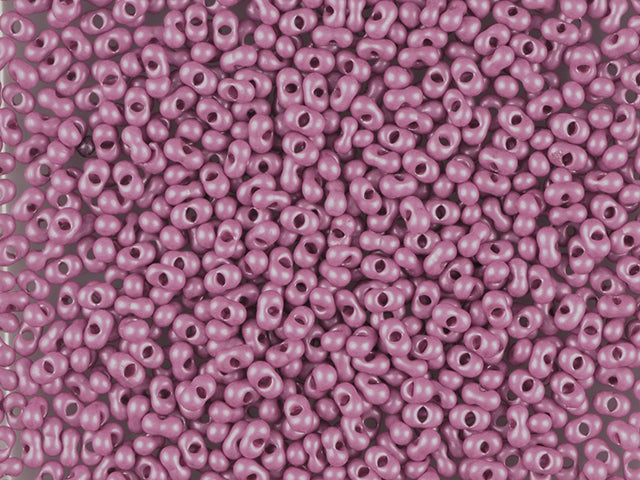 1 kg プレシオサ オルネラ シードビーズ コーティング 丸穴 ルース ピンクメタリック染めチョークホワイト (16798) ガラス チェコ共和国 アウトレット