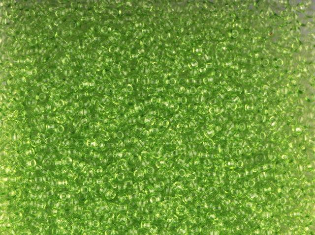 Wholesale (1kg / 500g) Preciosa Ornela Seed Beads Coated, Round Hole, Loose, Green 2 Dyed Crystal (01154), Glass, Czech Republic, OUTLET