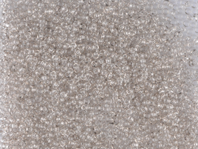 1 kg Preciosa Ornela Seed Beads Coated, Round Hole, Loose, Grey 1 Dyed Crystal (01241), Glass, Czech Republic, OUTLET