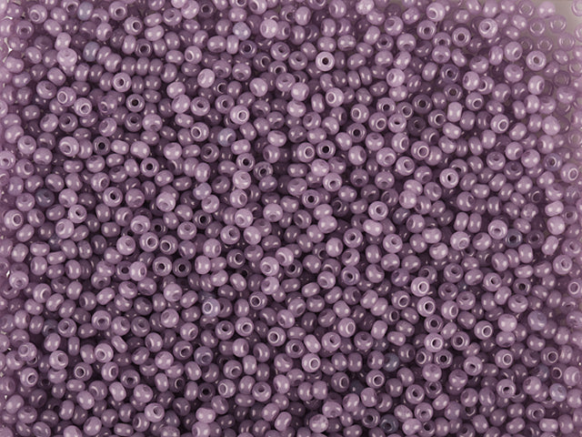 Wholesale (1kg / 500g) Preciosa Ornela Seed Beads Coated, Round Hole, Loose, Violet 2 Dyed Alabaster (02122), Glass, Czech Republic, OUTLET