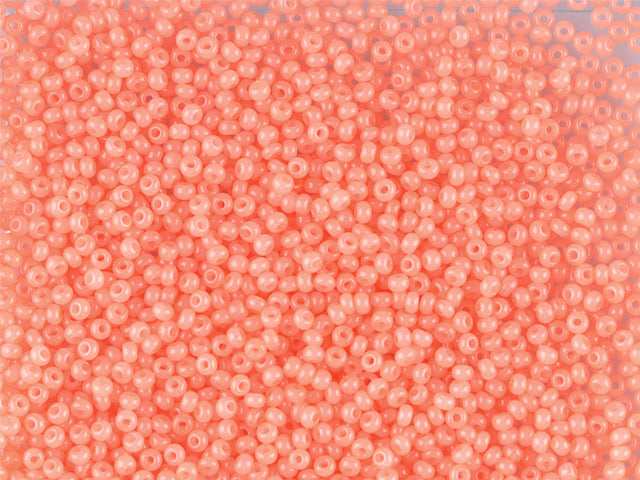 Wholesale (1kg / 500g) Preciosa Ornela Seed Beads Coated, Round Hole, Loose, Orange 2 Dyed Alabaster (02185), Glass, Czech Republic, OUTLET