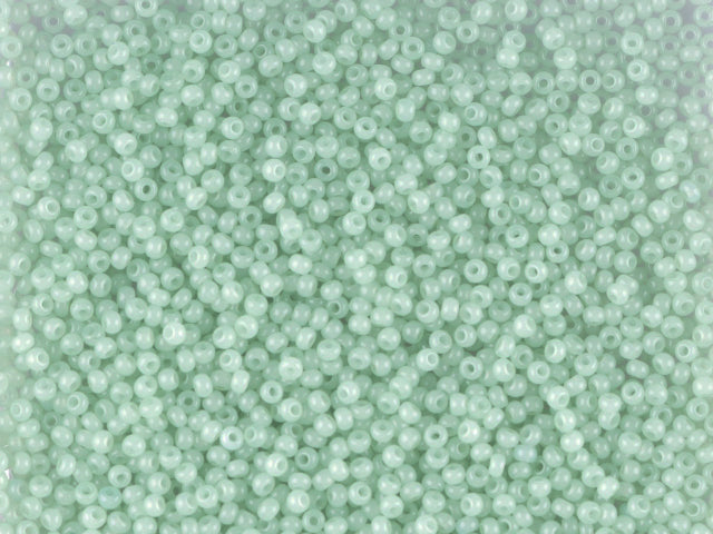 1 kg プレシオサ オルネラ シードビーズ コーティング 丸穴 ばら売り グリーン 1 染色アラバスター (02262) ガラス チェコ共和国 アウトレット