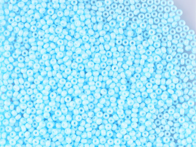 1 kg プレシオサ オルネラ シードビーズ コーティング 丸穴 ルース ブルーグリーン 1 染色 チョークホワイト (03234) ガラス チェコ共和国 アウトレット