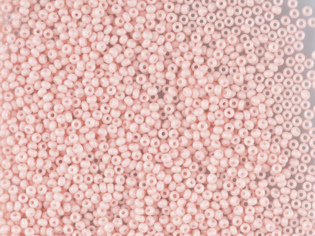 Wholesale (1kg / 500g) Preciosa Ornela Seed Beads Coated, Round Hole, Loose, Orange 1 Dyed Chalkwhite (03285), Glass, Czech Republic, OUTLET